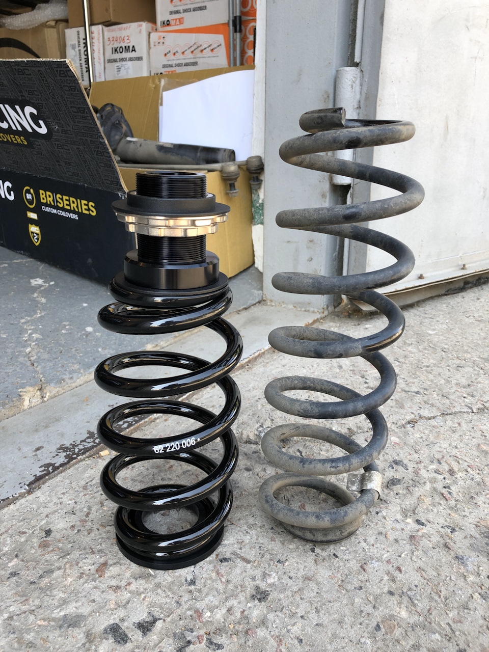 Поставив койловери. 🔧🔩📦 BCRacing Coilovers. 4