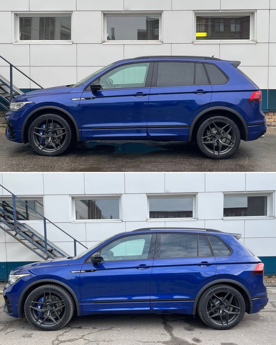 Заслінки Tiguan R / H&R пружини -> Dragy 0-100-1/4-200 5