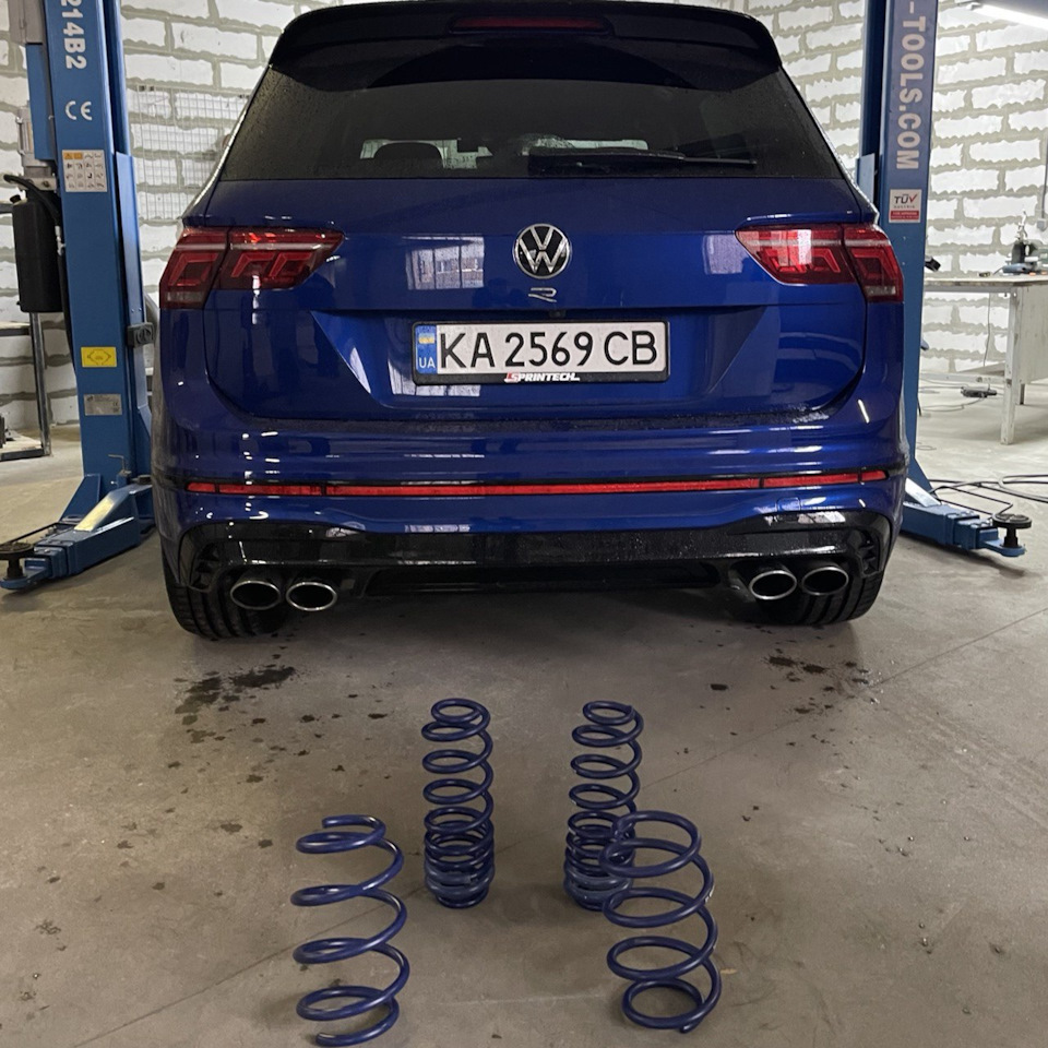 Заслінки Tiguan R / H&R пружини -> Dragy 0-100-1/4-200 4
