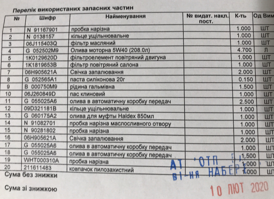 Планове ТО 3