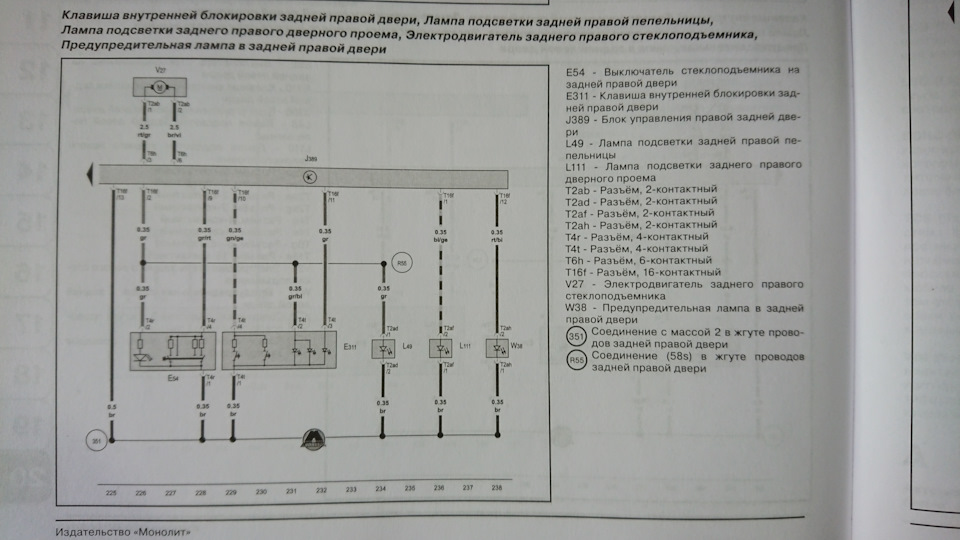 #34 Клавіші керування ЦЗ у задні двері. Додаткове підсвічування. 3