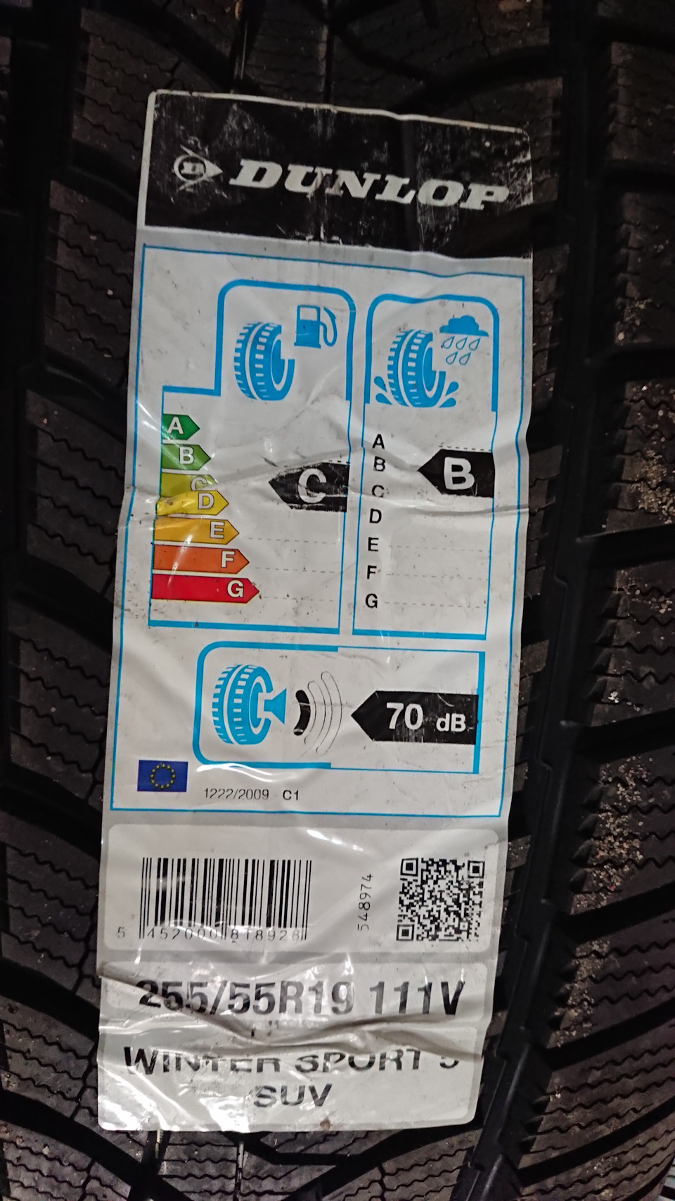 #39 Зимові шини Dunlop Winter Sport 5 SUV 255/55 R19 3