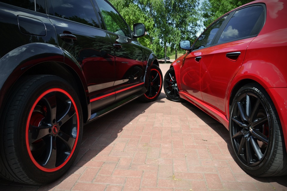 Фотосесія BLACK & RED, ALFA 159 Ti & Touareg ABT 4