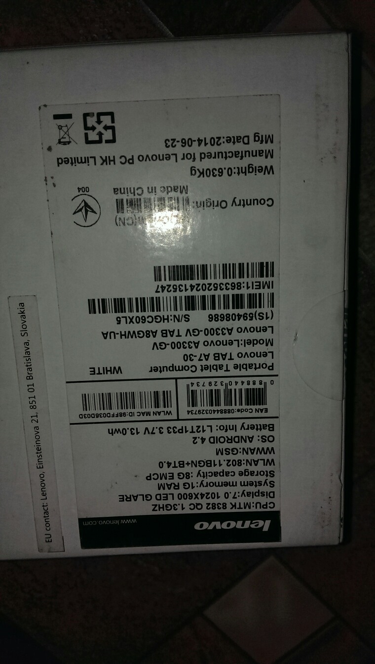 Навігатор в авто) Lenovo A3300 3
