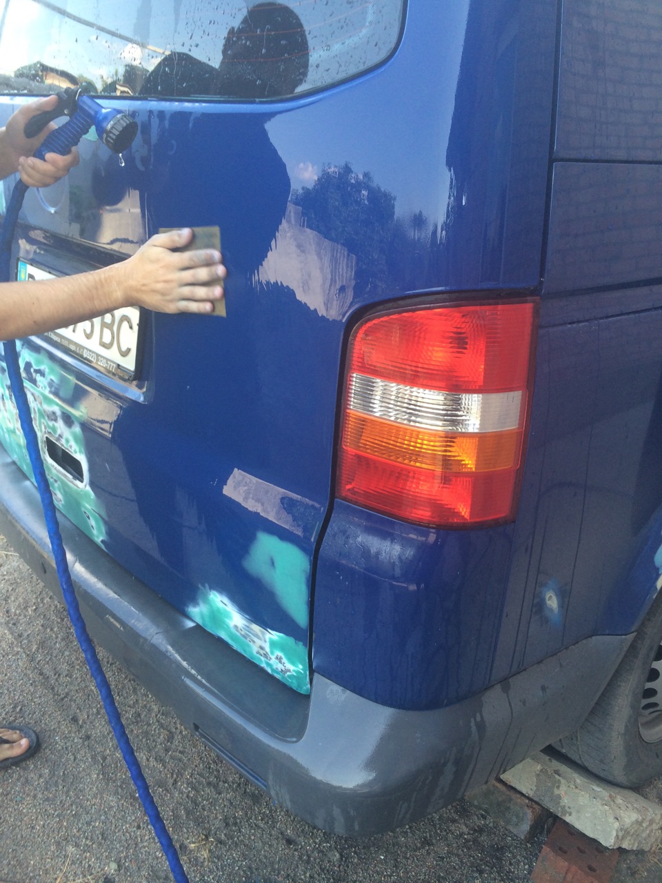 Підготовка до фарбування vw T5 4