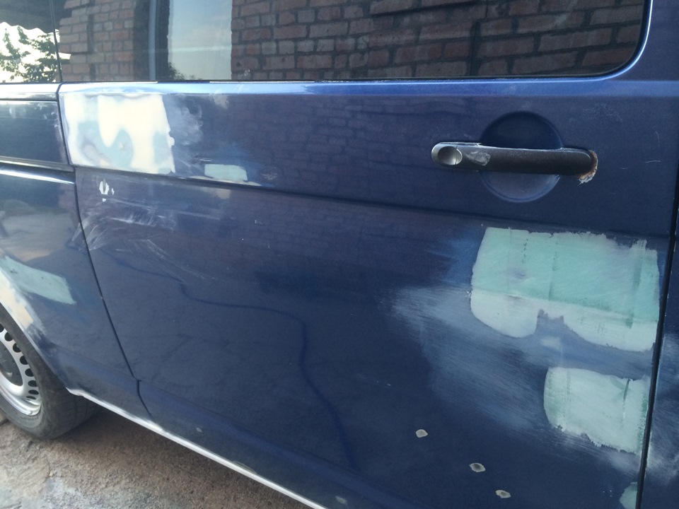 Підготовка до фарбування vw T5 1