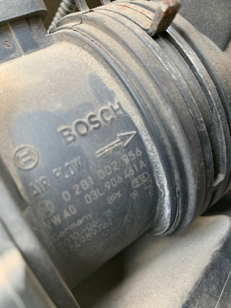 Заміна витратоміра повітря 03L906461A. Перевіримо результат 1