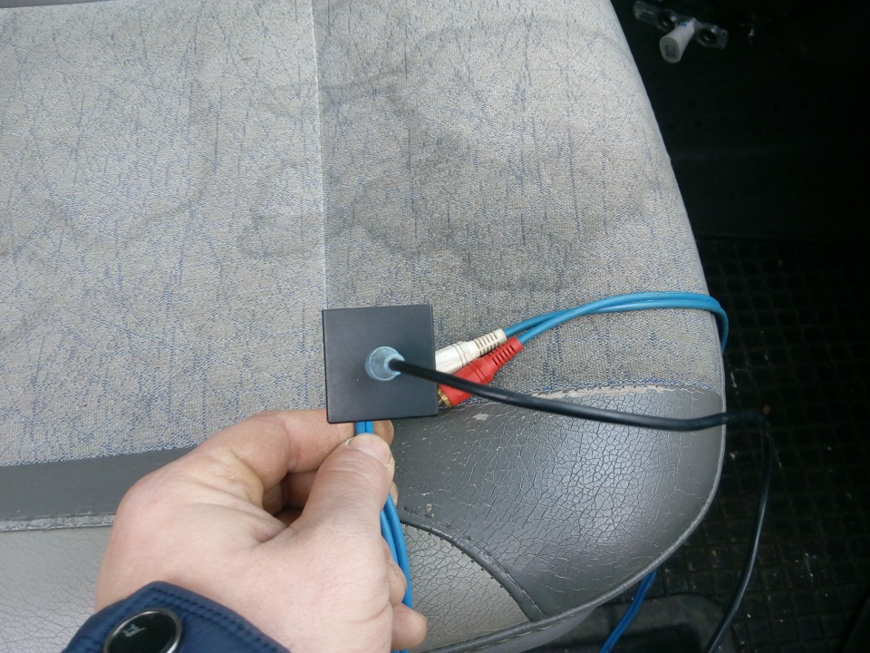 вихід AUX та USB на панелі 1