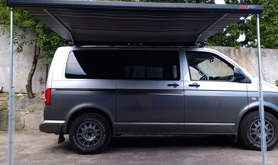 Маркіз для авто Fiamma F45 S 230 Deep Black спеціально для VW T5 GP, Multivan, Caravelle, California 4