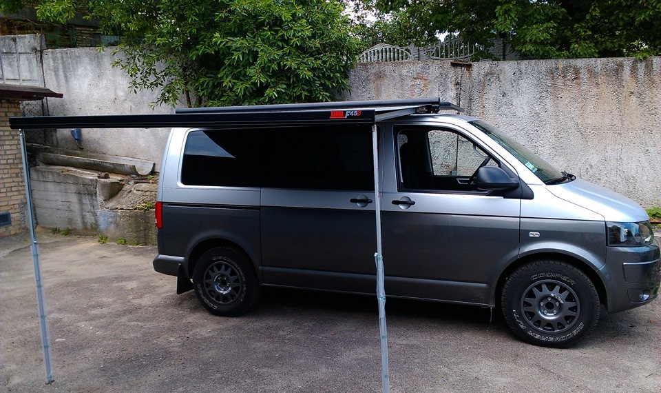 Маркіз для авто Fiamma F45 S 230 Deep Black спеціально для VW T5 GP, Multivan, Caravelle, California 1