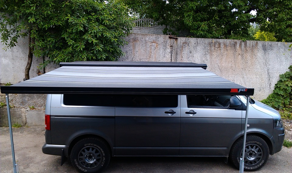 Маркіз для авто Fiamma F45 S 230 Deep Black спеціально для VW T5 GP, Multivan, Caravelle, California 5