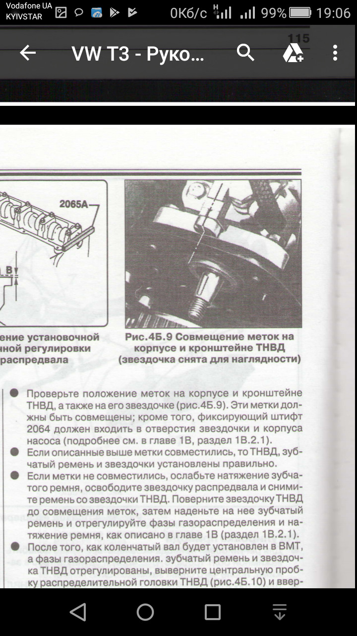 становище шківа ТНВД 1
