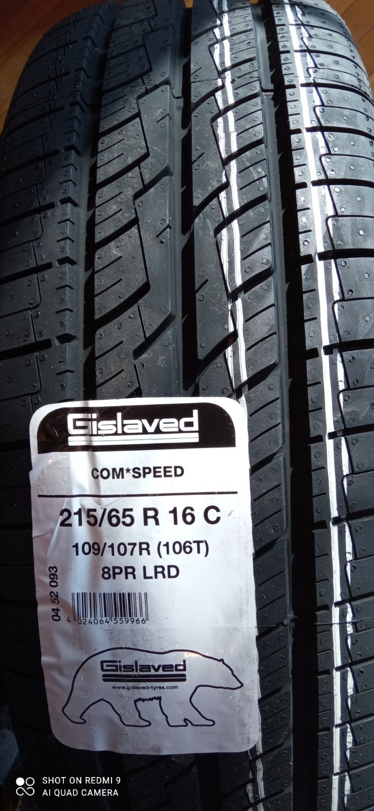 Купив і поставив літні шини Gislaved Com Speed ​​215/65 R16C 109/107R 1