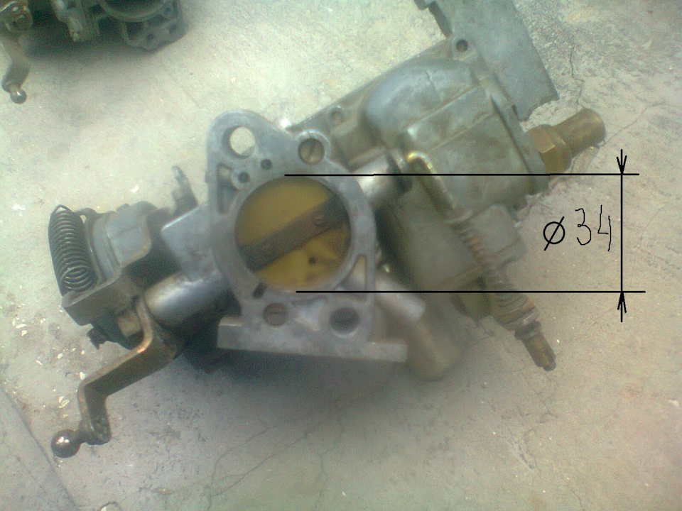 Фольксваген - Карбюратори Solex 32-34PDSIT-2 і Solex 32-34PDSIT-3 2