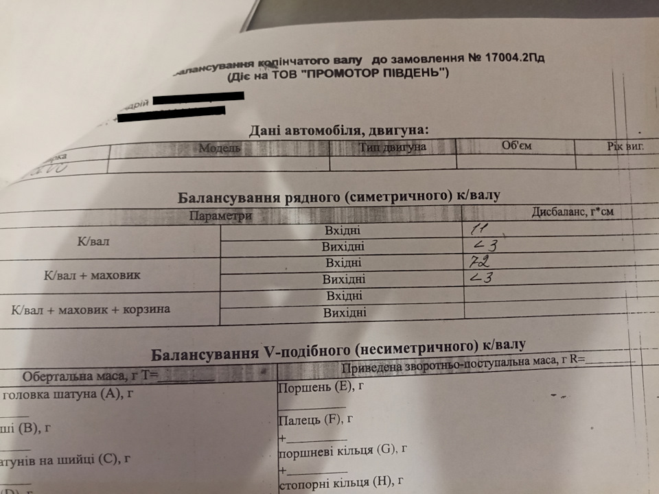 балансировка коленвала 1