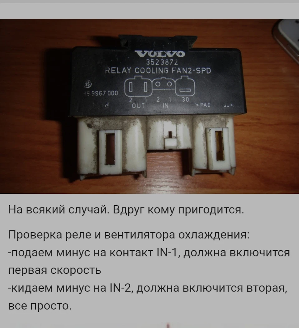 Датчик увімкнення вентилятора