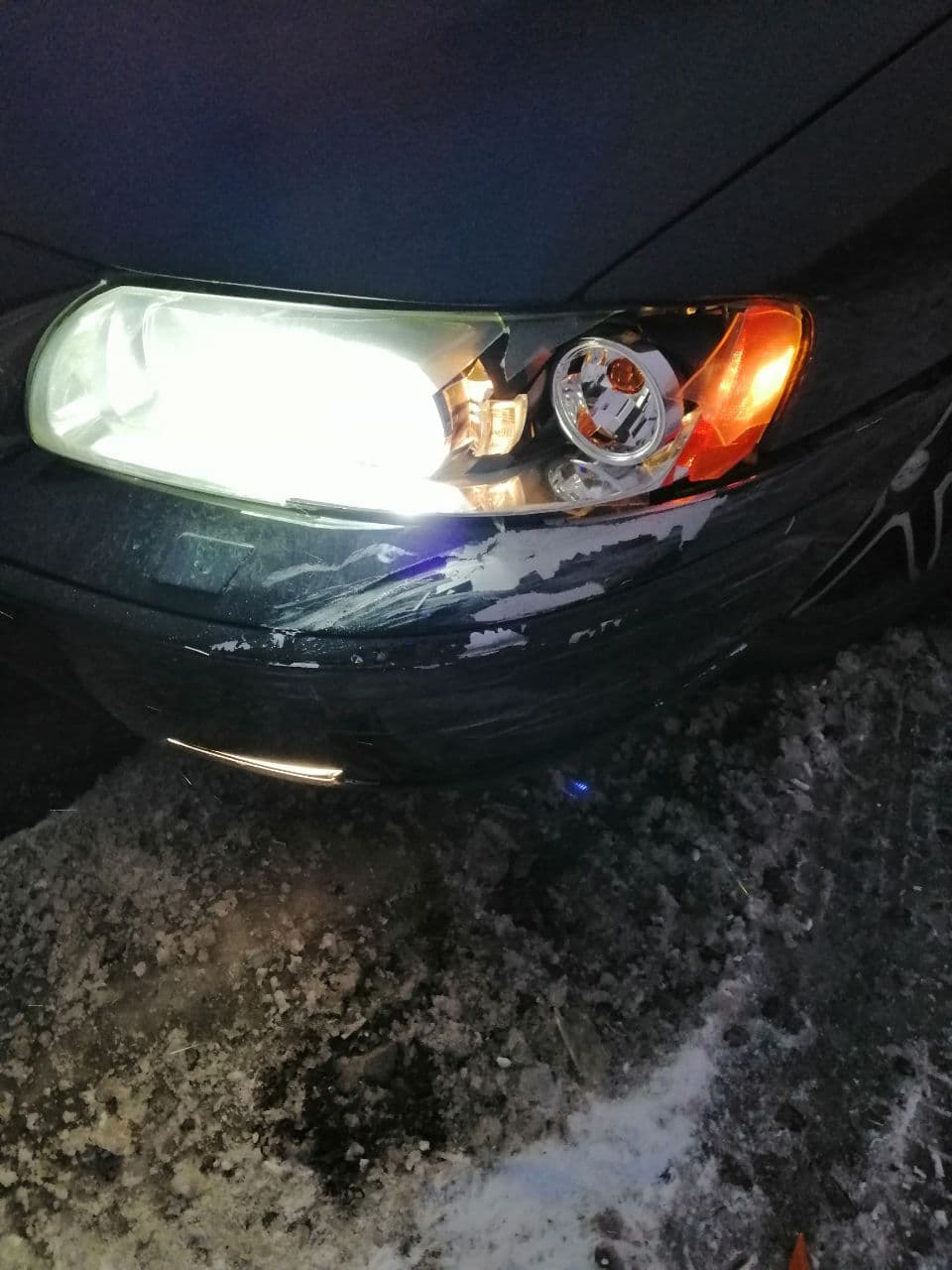 Volvo S60 Заміна переднього бампера на оригінал 1
