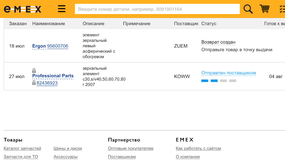 Пошук дзеркального елемента 2