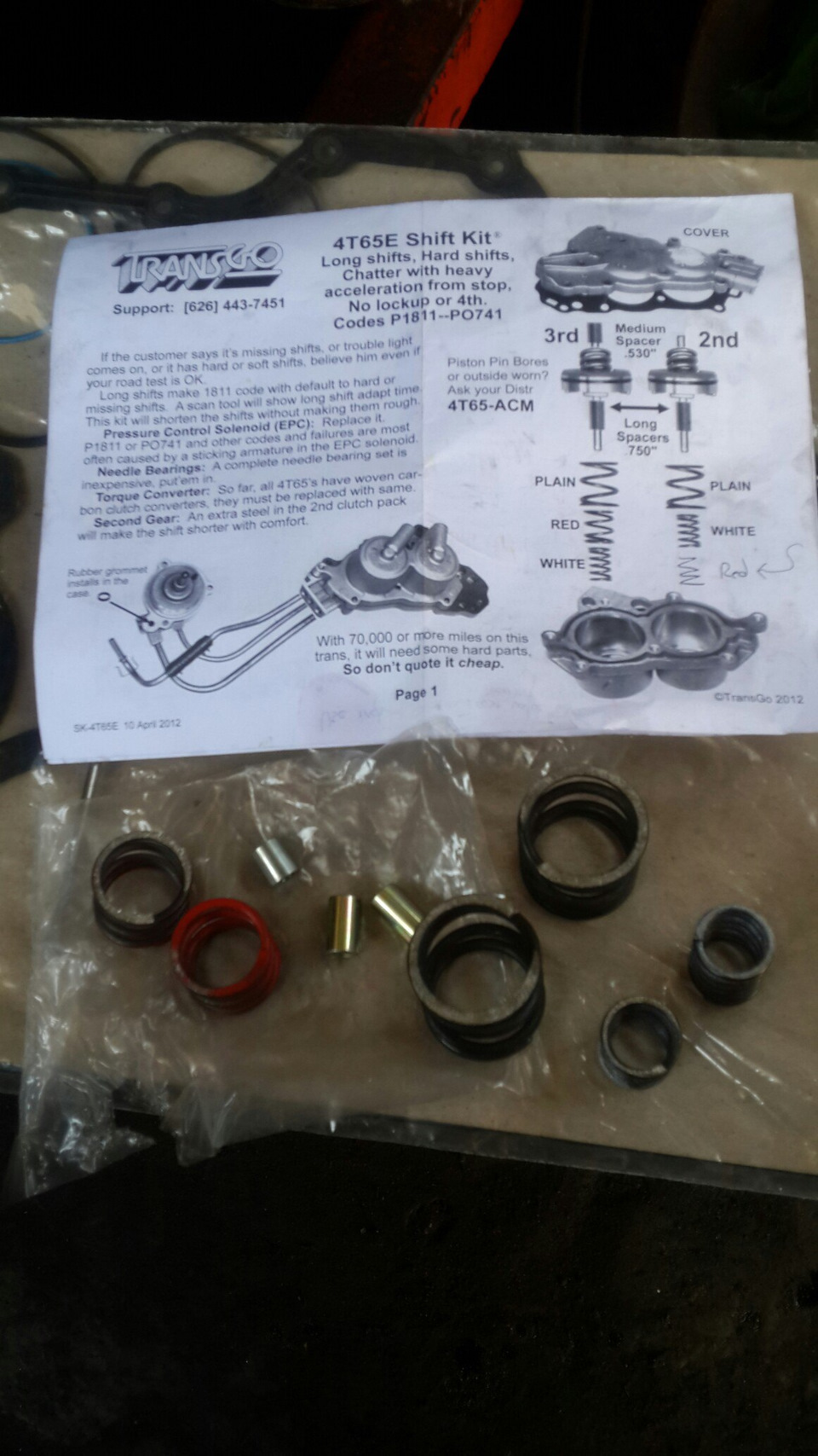 Shift kit 4T65EV-GT 2