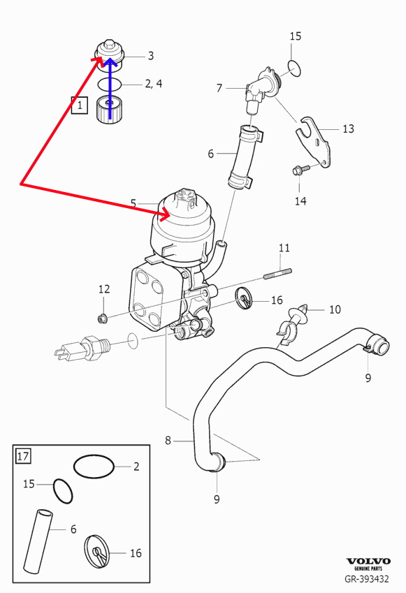 Масляні фільтри VOLVO, MANN, MAHLE\KNECHT на D4204T 2