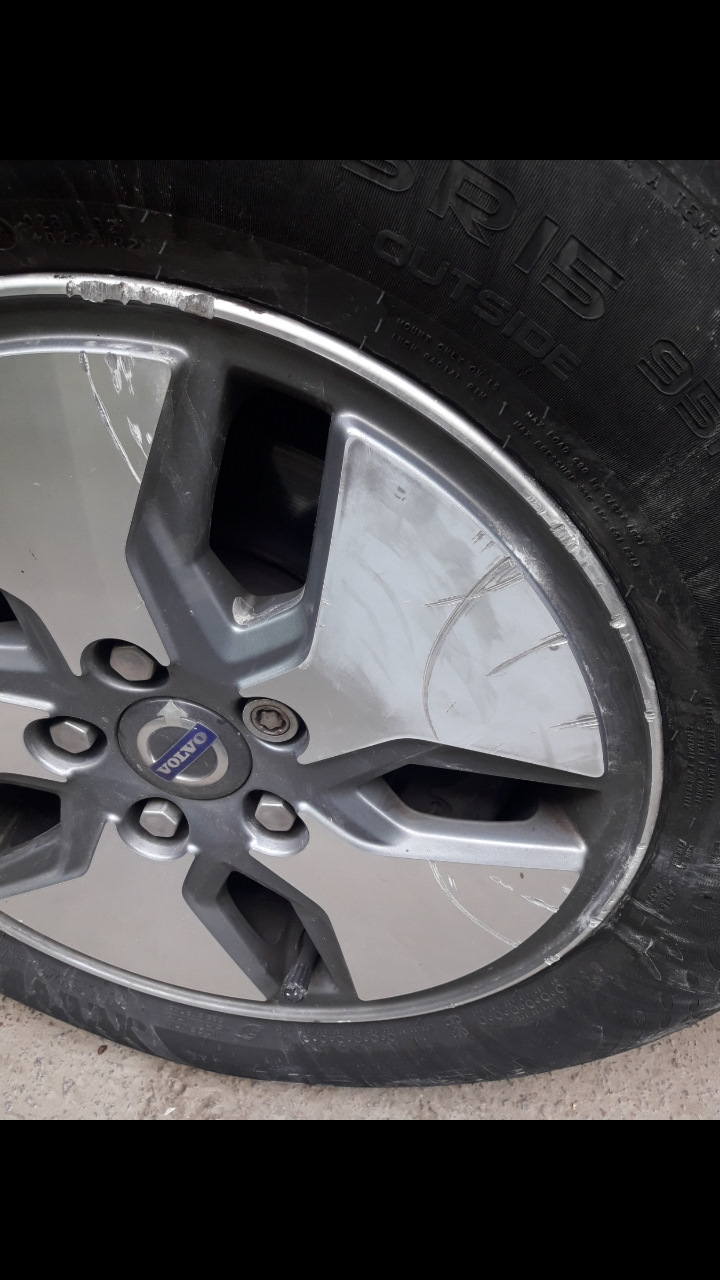 Ех, бордюри… ремонт дисків libra volvo v50 на колінках 1