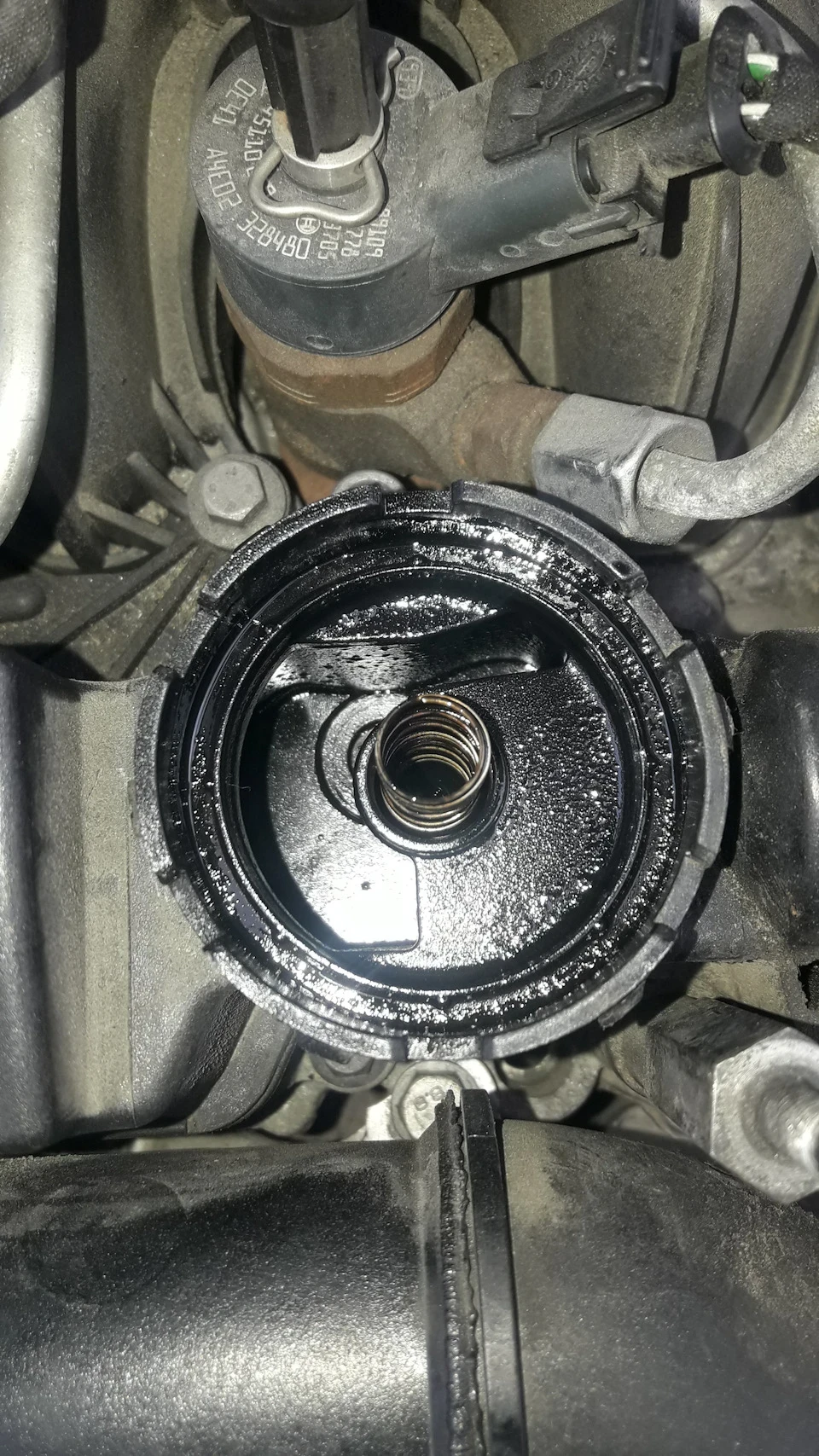 Спливе масло на виході з інтеркулера. 1,6HDi, Volvo V50 1.6D, D4164t. ВИРІШЕНО!