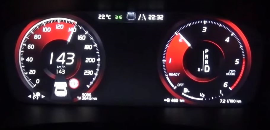 Швидкість авто та обороти двигуна D5 1