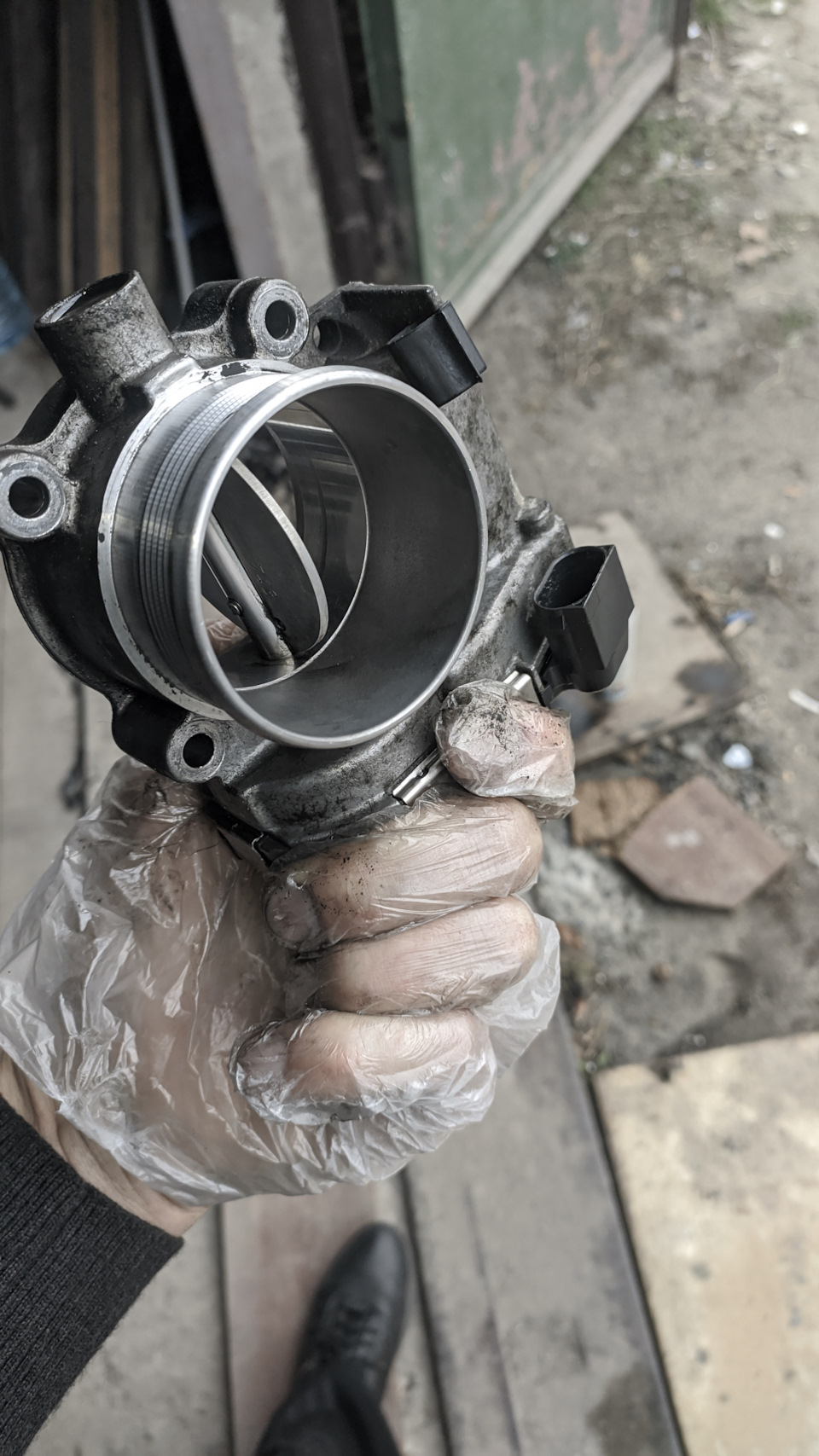 Чистка Дросселя, EGR, а також захист коси проводки 2