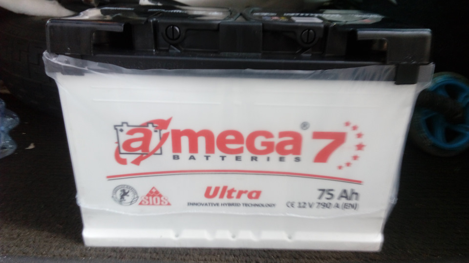 Нова батарейка Amega 75Ah 4