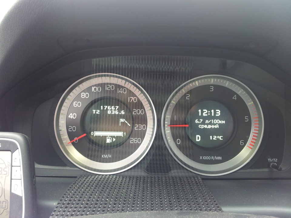 Реальні цифри після пробігу 800км ХС70 D5 215 3