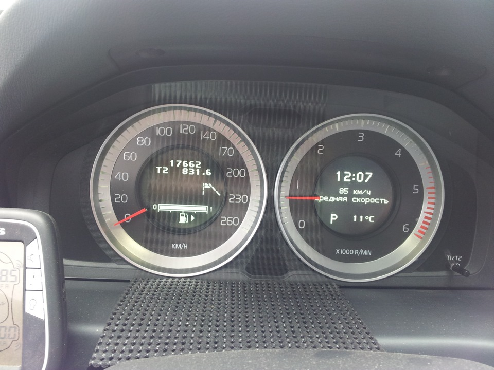 Реальні цифри після пробігу 800км ХС70 D5 215 2