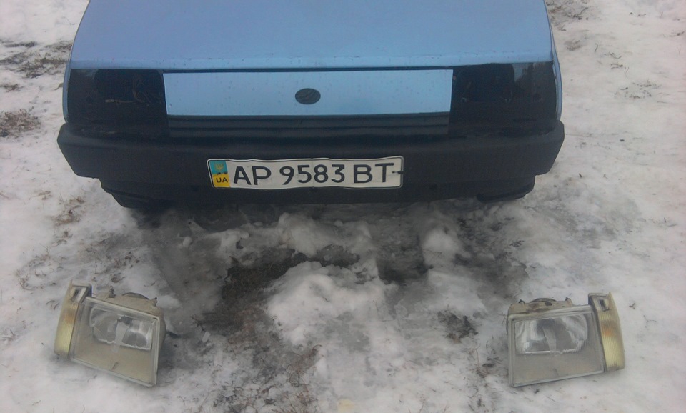 покраска фар 2