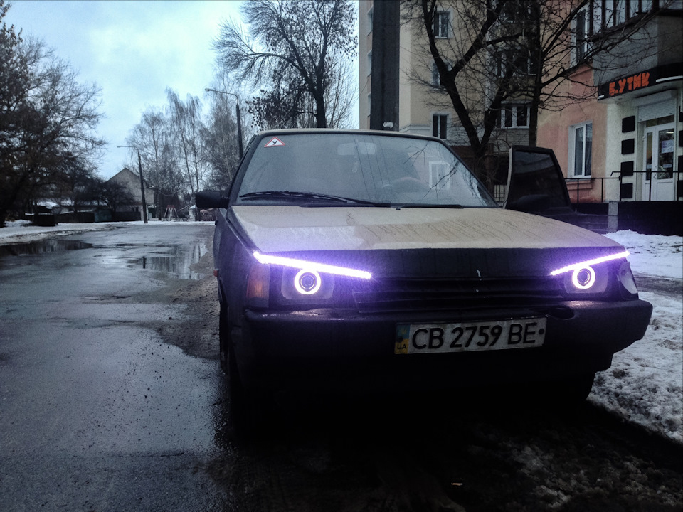 таврія ангельські очі ксенон лінзи габарити світло 1