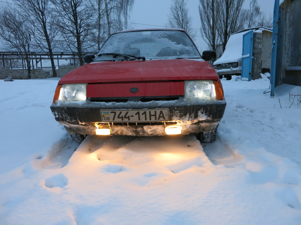 LED габарити+установка ПТФ 2