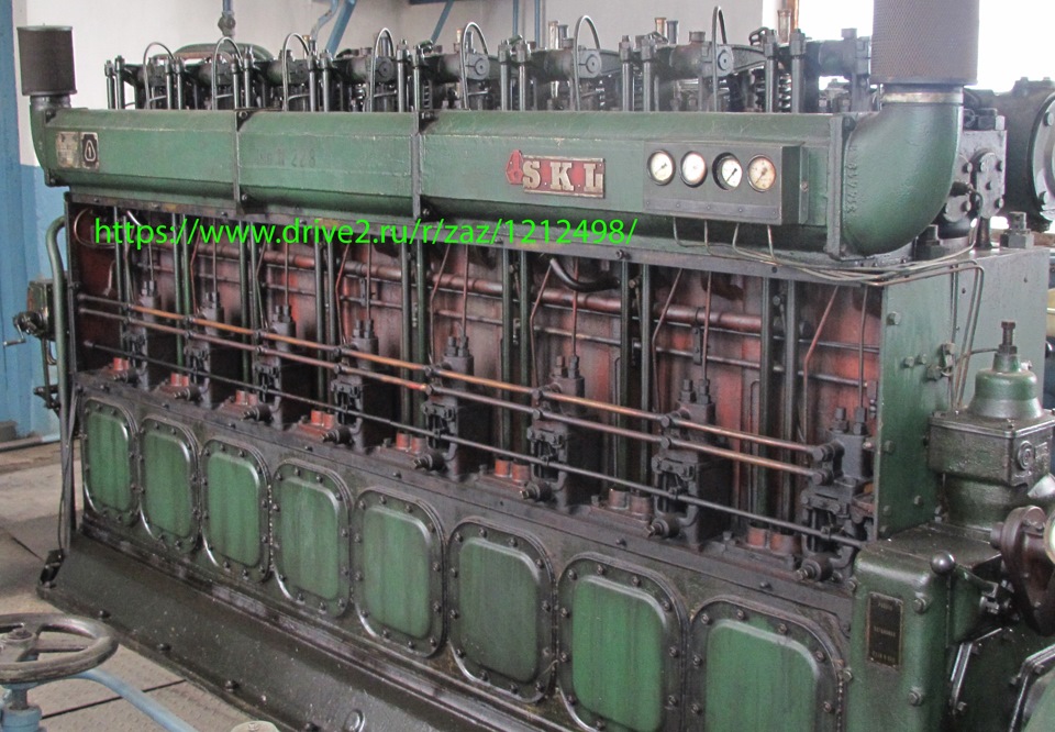 Дизель SKL, 8 NVD 36 - виробництва НДР, 1964 року випуску. 1
