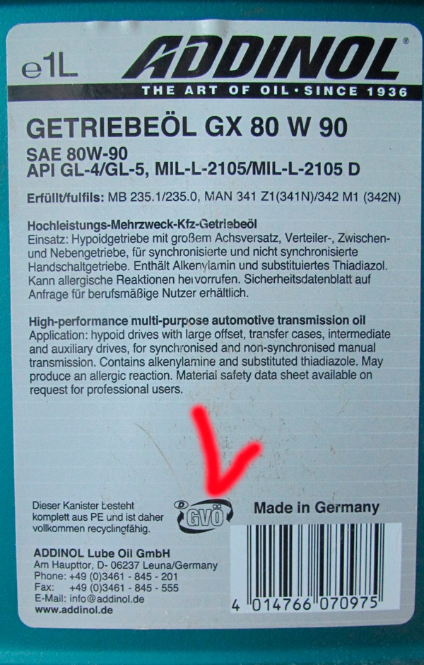 Вибір моторних та інших масел. Made in Germany 3