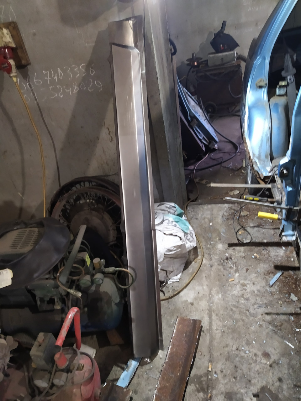 Підготовка до витяжки стійки, демонтаж порога та закупівля нових запчастин 4