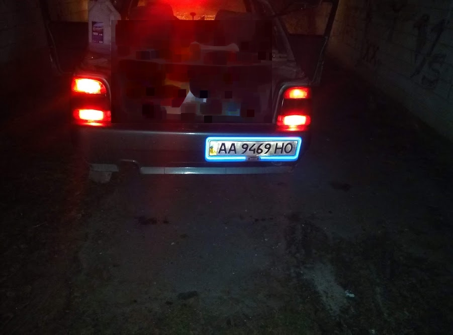 Підсвітка номера 1