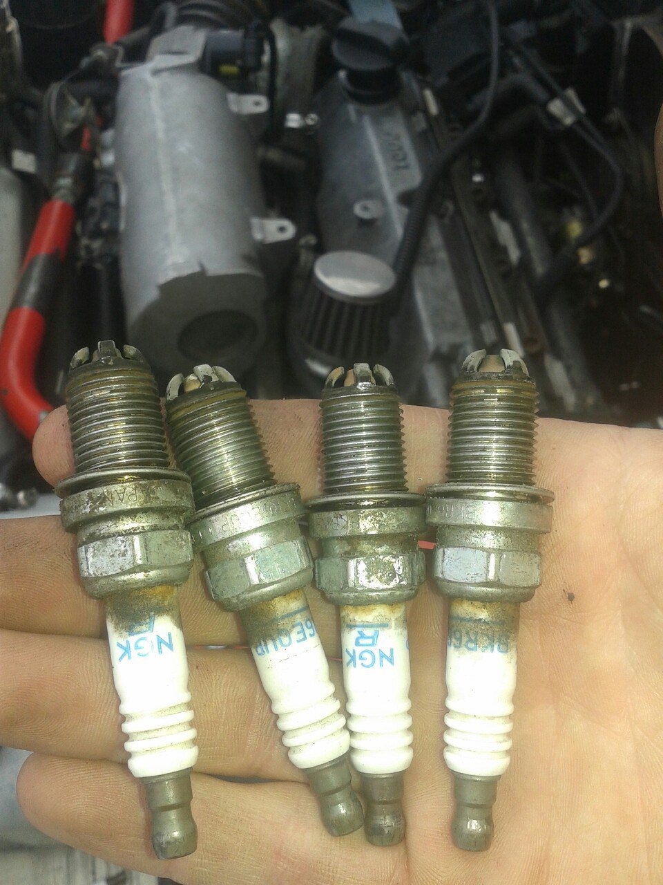 Свічки DENSO Q20TT та NGK BKR6EQUP 3