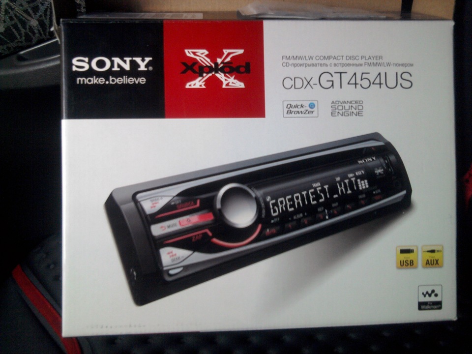 Sony CDX-GT454US 1