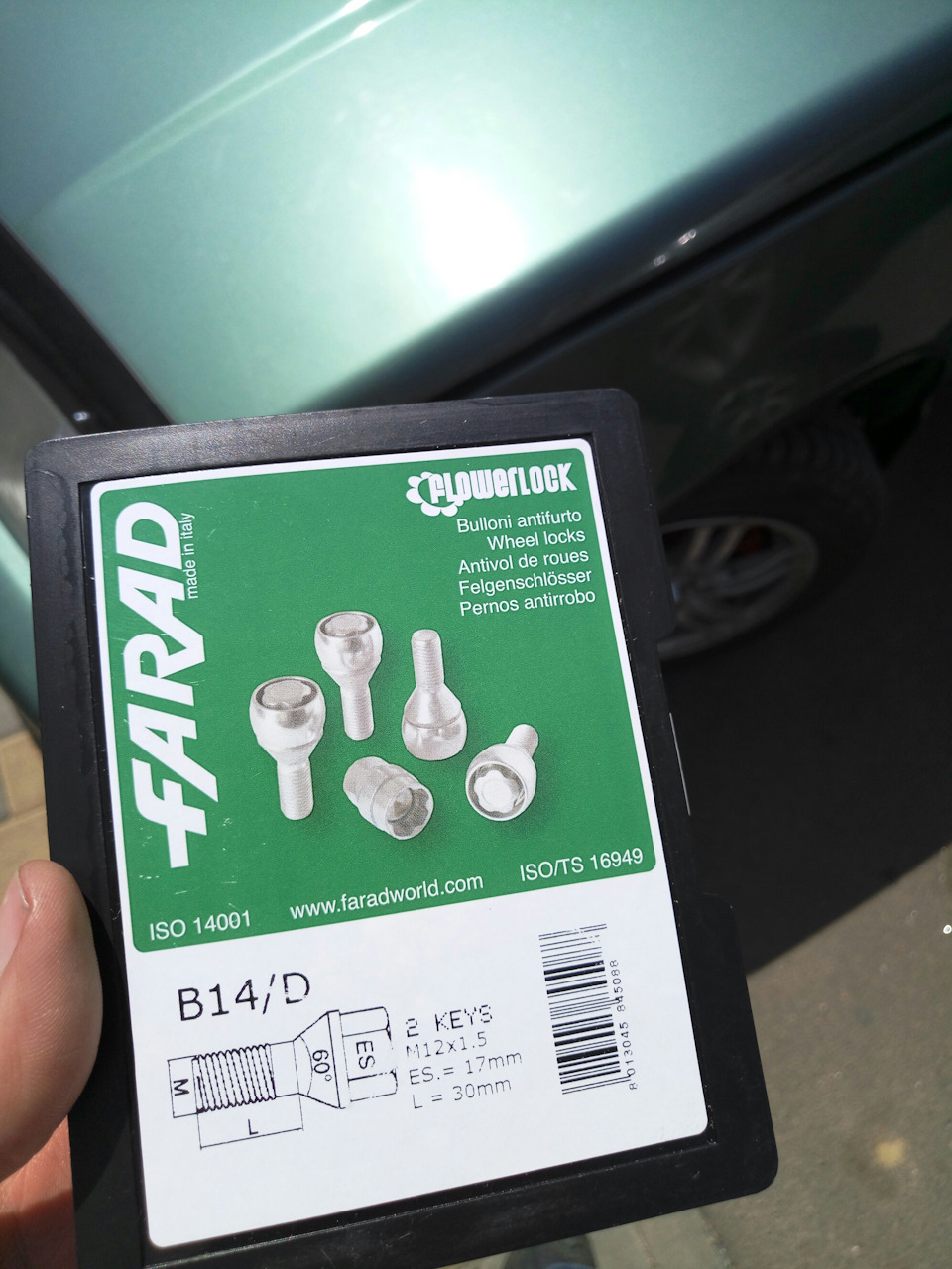 Секретки Farad Flowerlock на колісні диски. 1