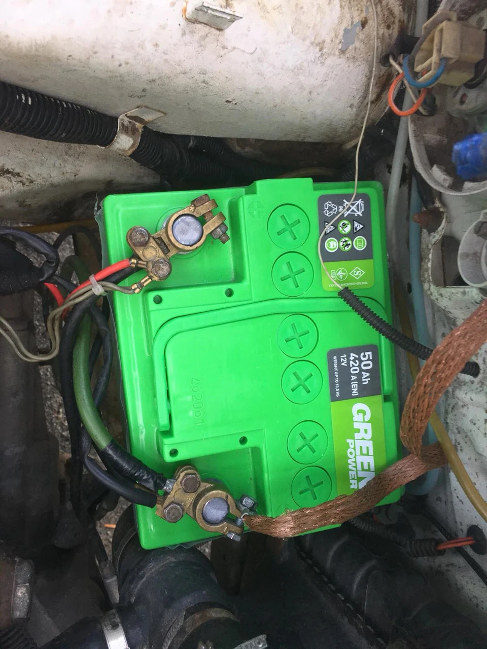Встановлення акумулятора Green Power 50 Ah