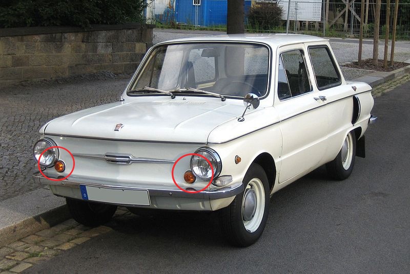Підфарники на ЗАЗ 965! 2