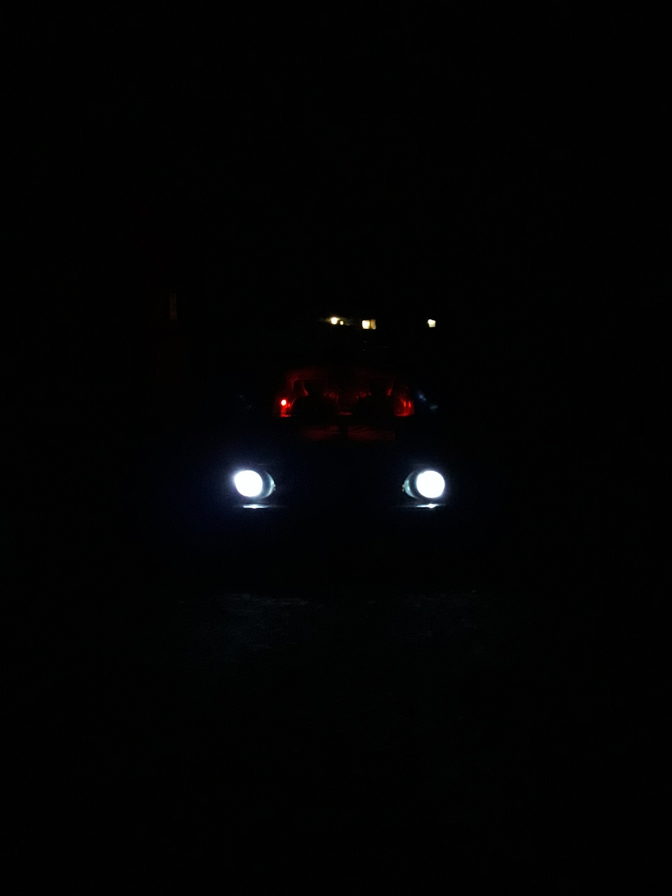 Поставив LED лампочки у габарити 2
