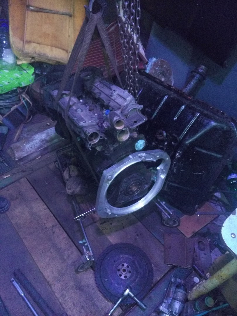 Схрещування Twin Cam з рідною КПП ЗАЗ (частина 2: примірка плити) 5