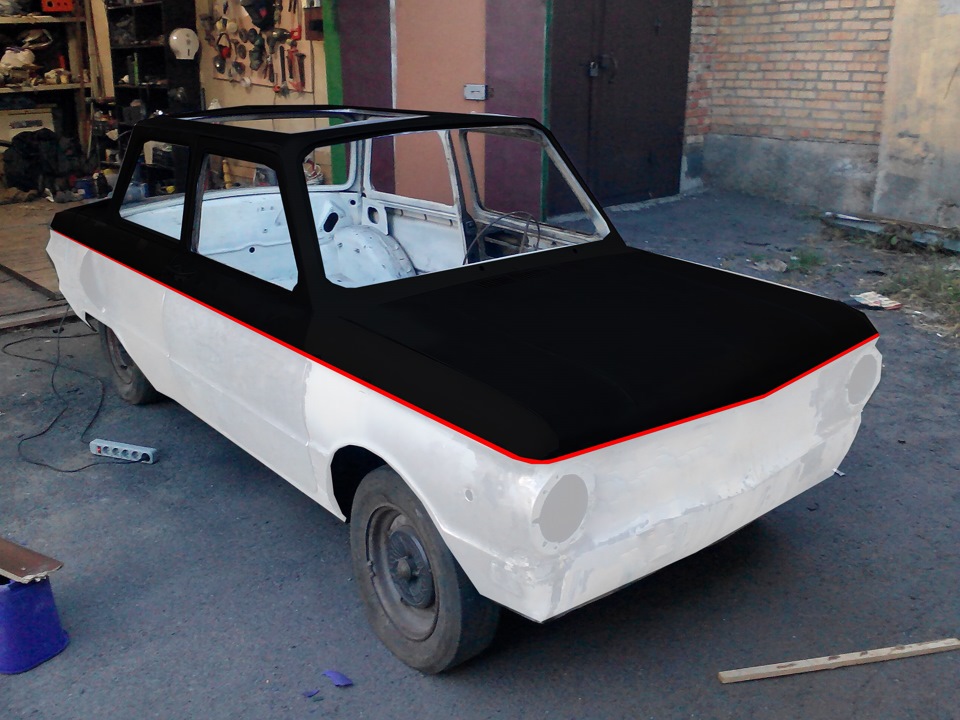 Варіант фарбування авто або закос під abarth) 1