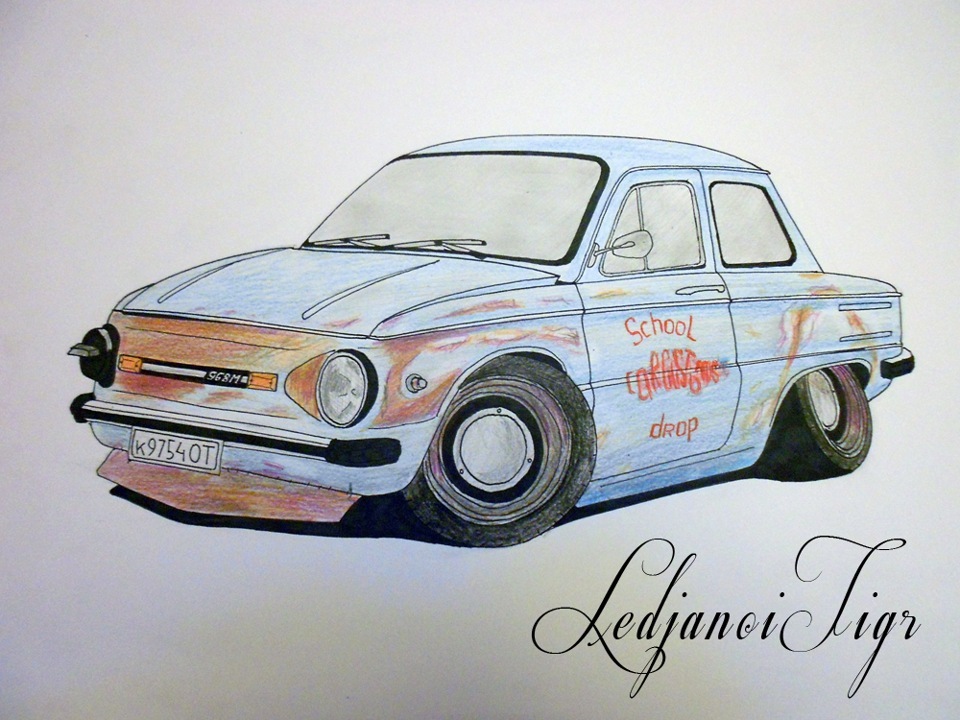 Намальований заз968 СarCustoms 2