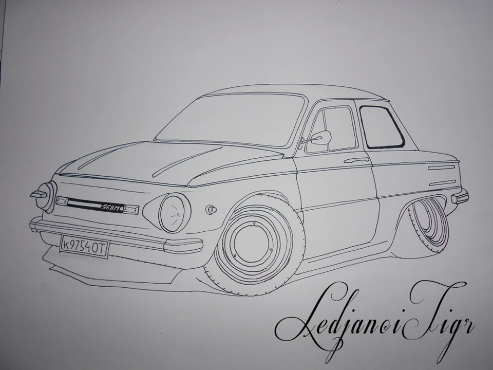 Намальований заз968 СarCustoms