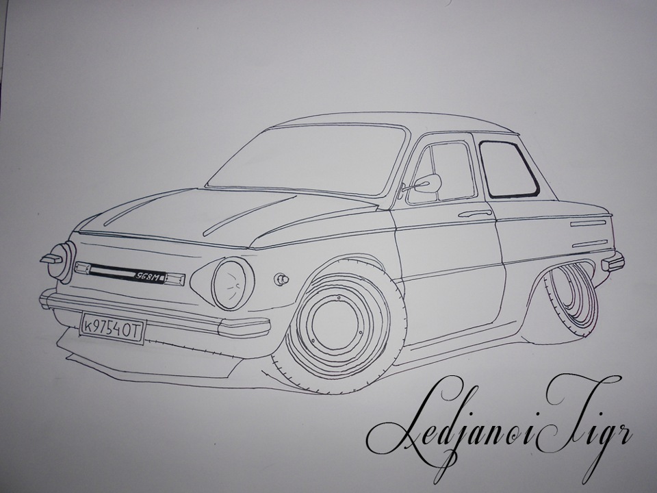 Намальований заз968 СarCustoms 1