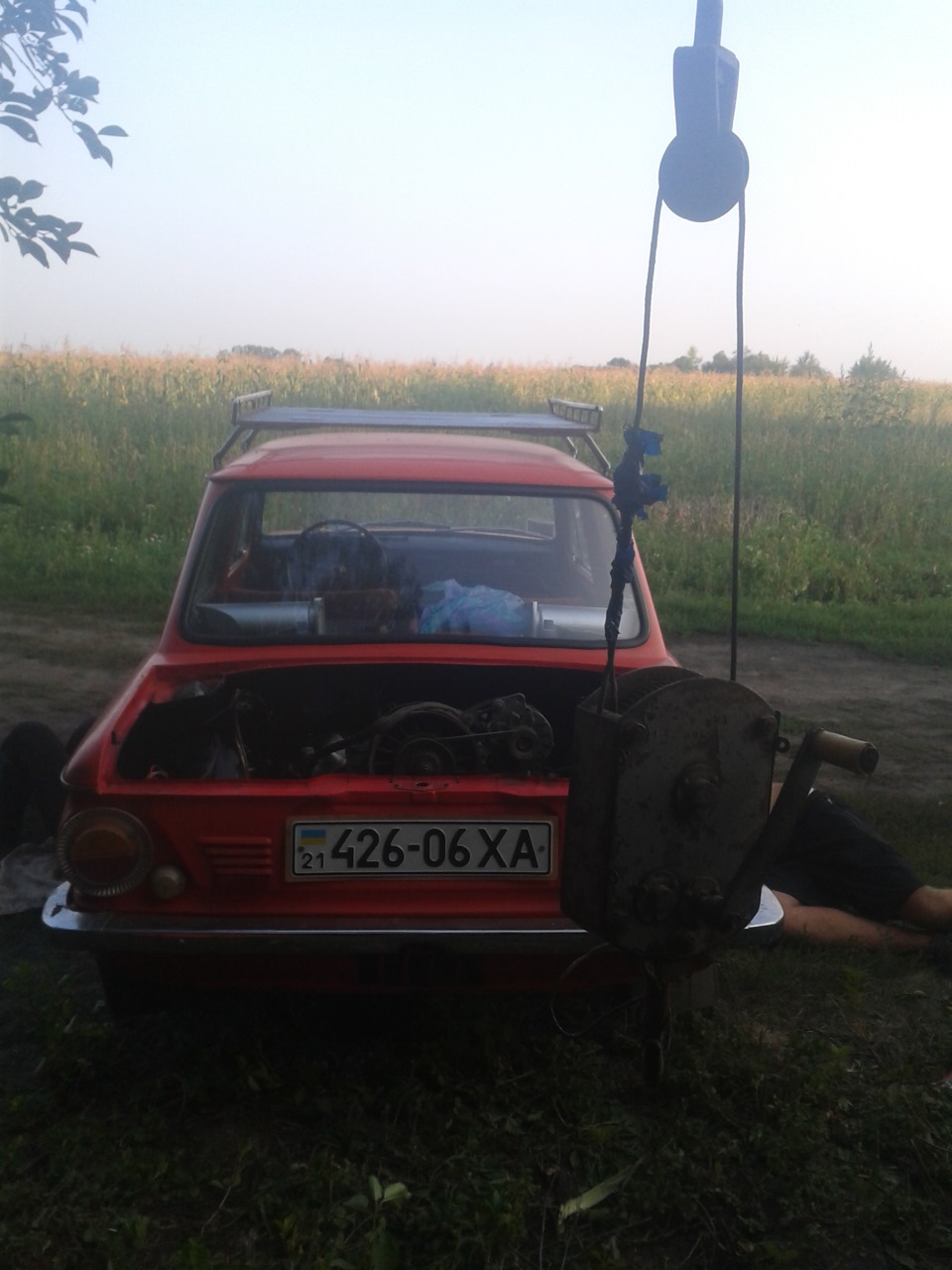 Встановлення двигуна з КПП 2
